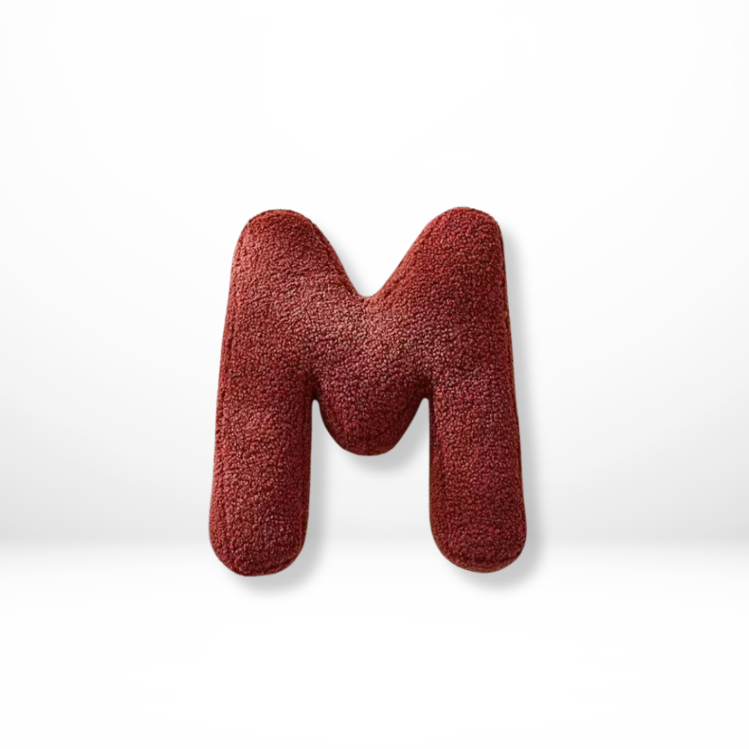 Personalized Velvet Letter Cushion for Chic Home Styling