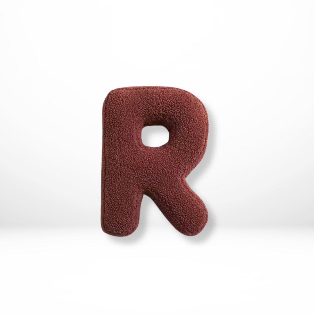 Personalized Velvet Letter Cushion for Chic Home Styling
