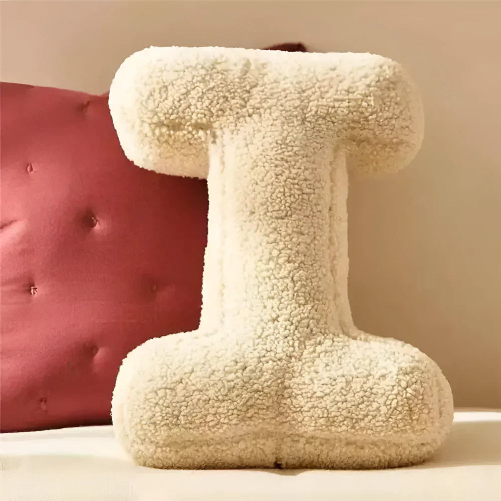 Personalized Velvet Letter Cushion for Chic Home Styling