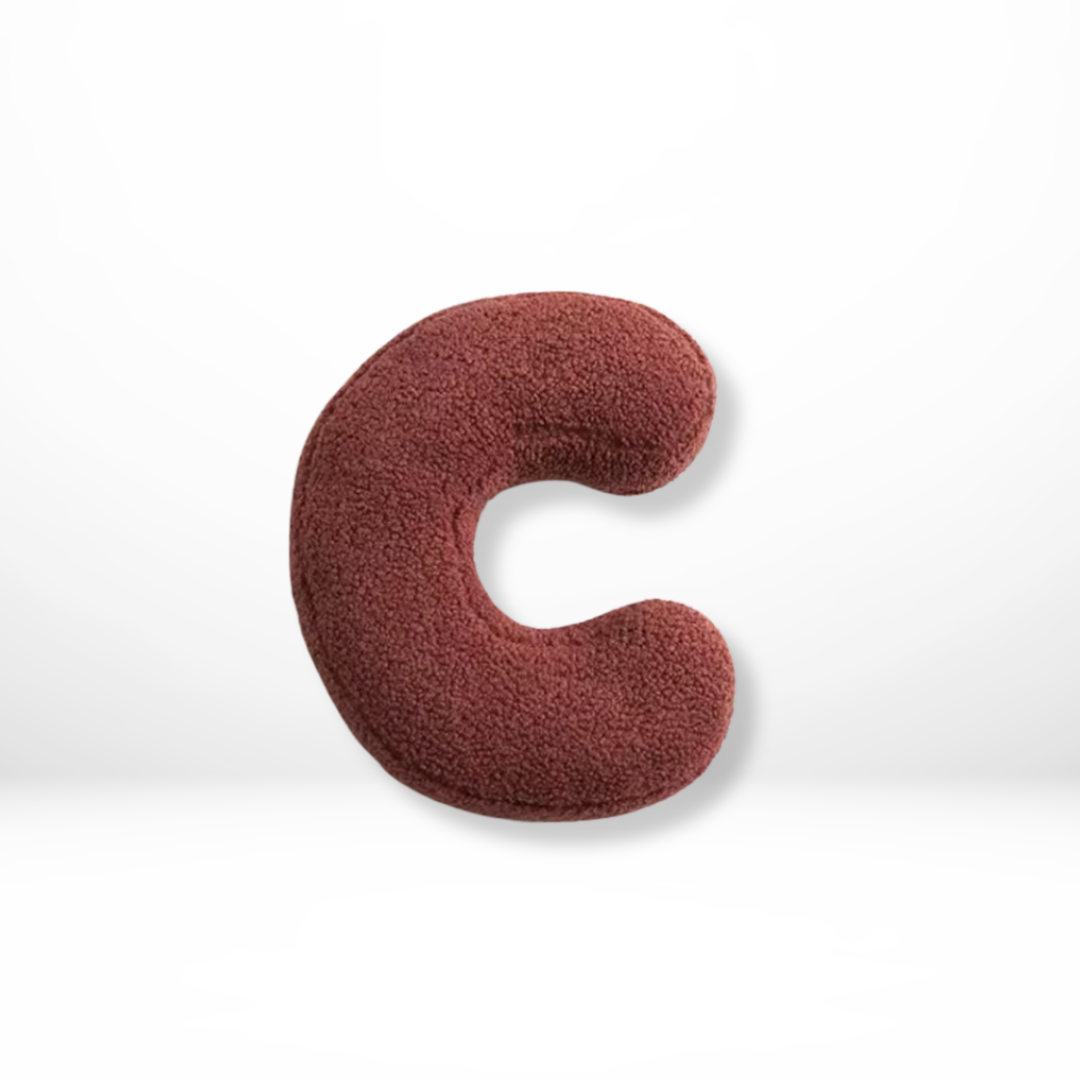 Personalized Velvet Letter Cushion for Chic Home Styling