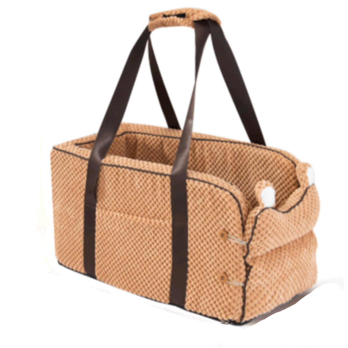 Chic Pet Travel Carrier with Safety Leash – Comfortable Journey Bag