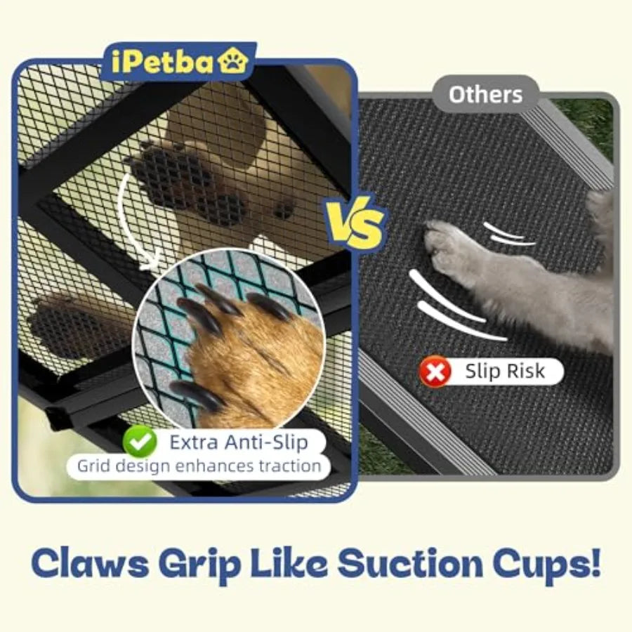 Dog Car Ramp with Non-Slip Surface | Joint-Friendly for Easy Access