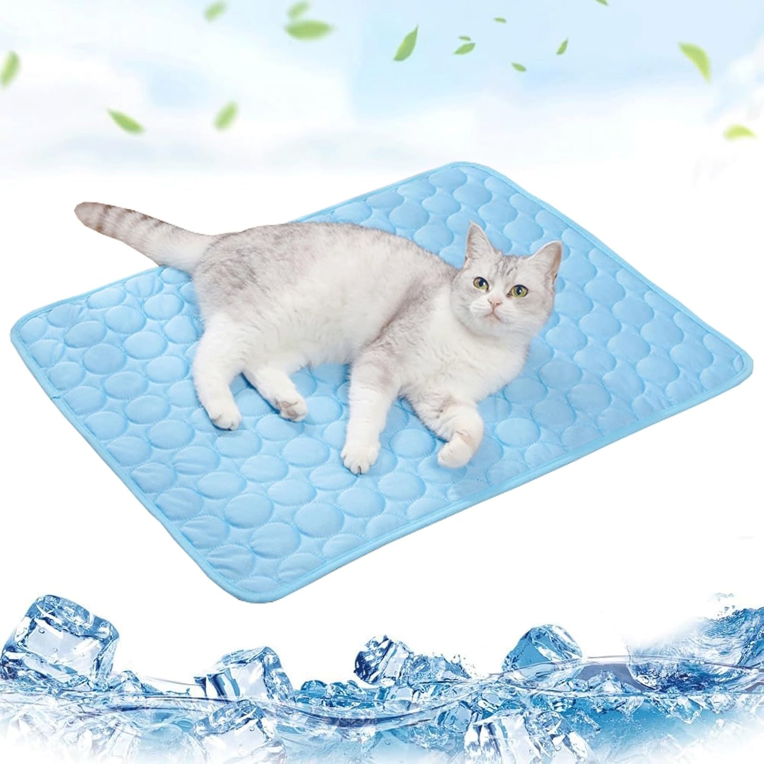 Extra-Large Dog Cooling Pad with Breathable Fabric for Summer Use