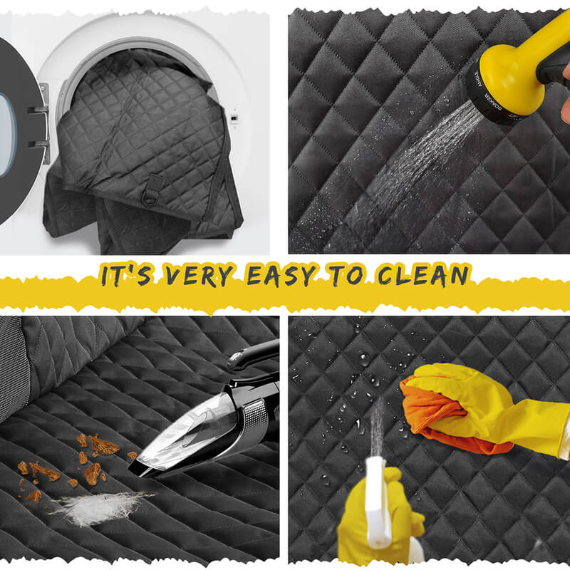 Waterproof Dog Seat Cover for Rear Car with Easy Clean Design