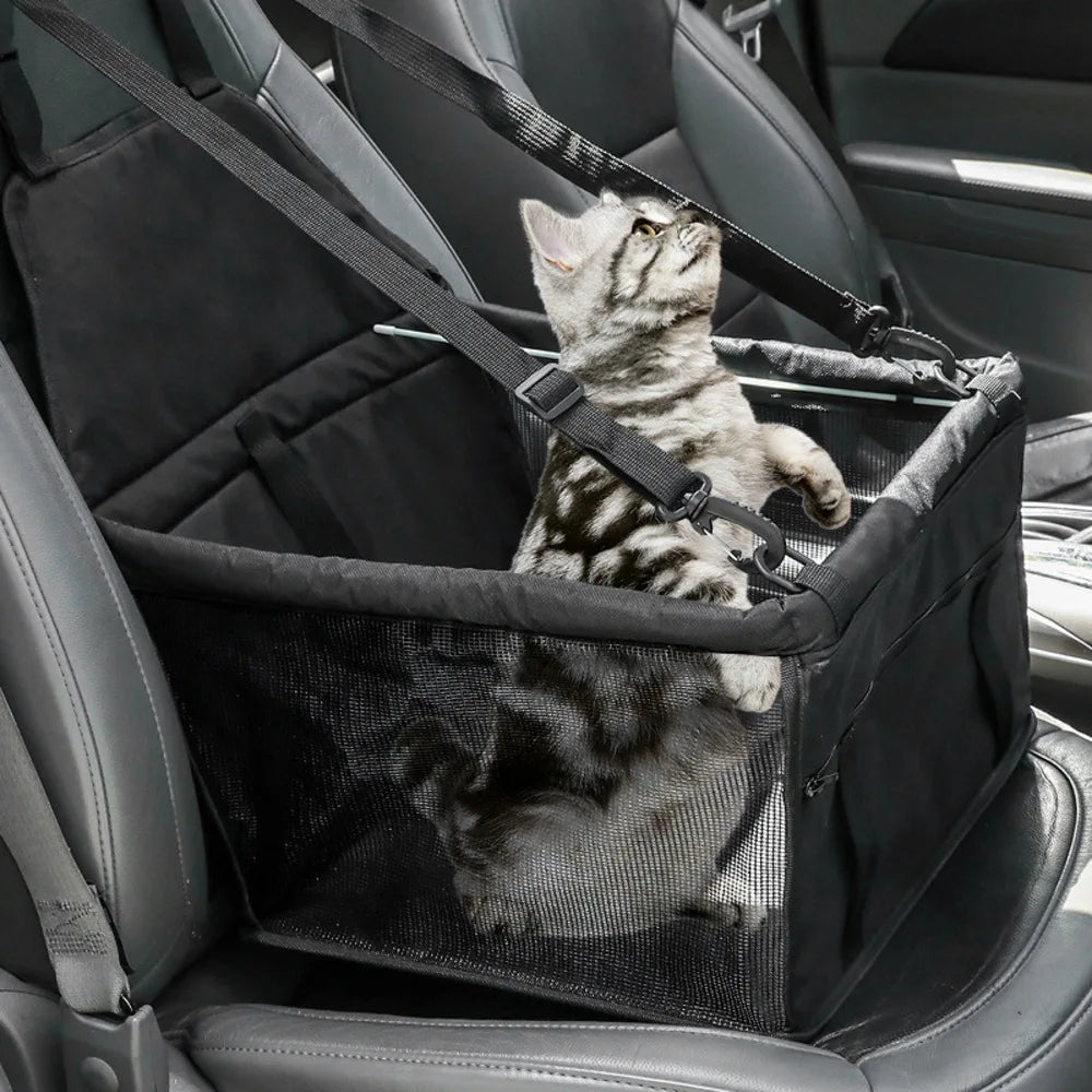 Travel Bag for Pets with Car Seat – Waterproof & Foldable Design