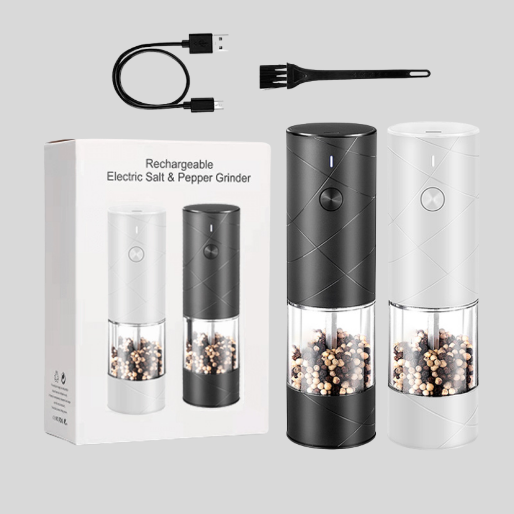 Rechargeable Electric Spice Mill with LED Illumination