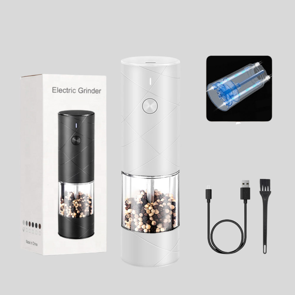 Rechargeable Electric Spice Mill with LED Illumination