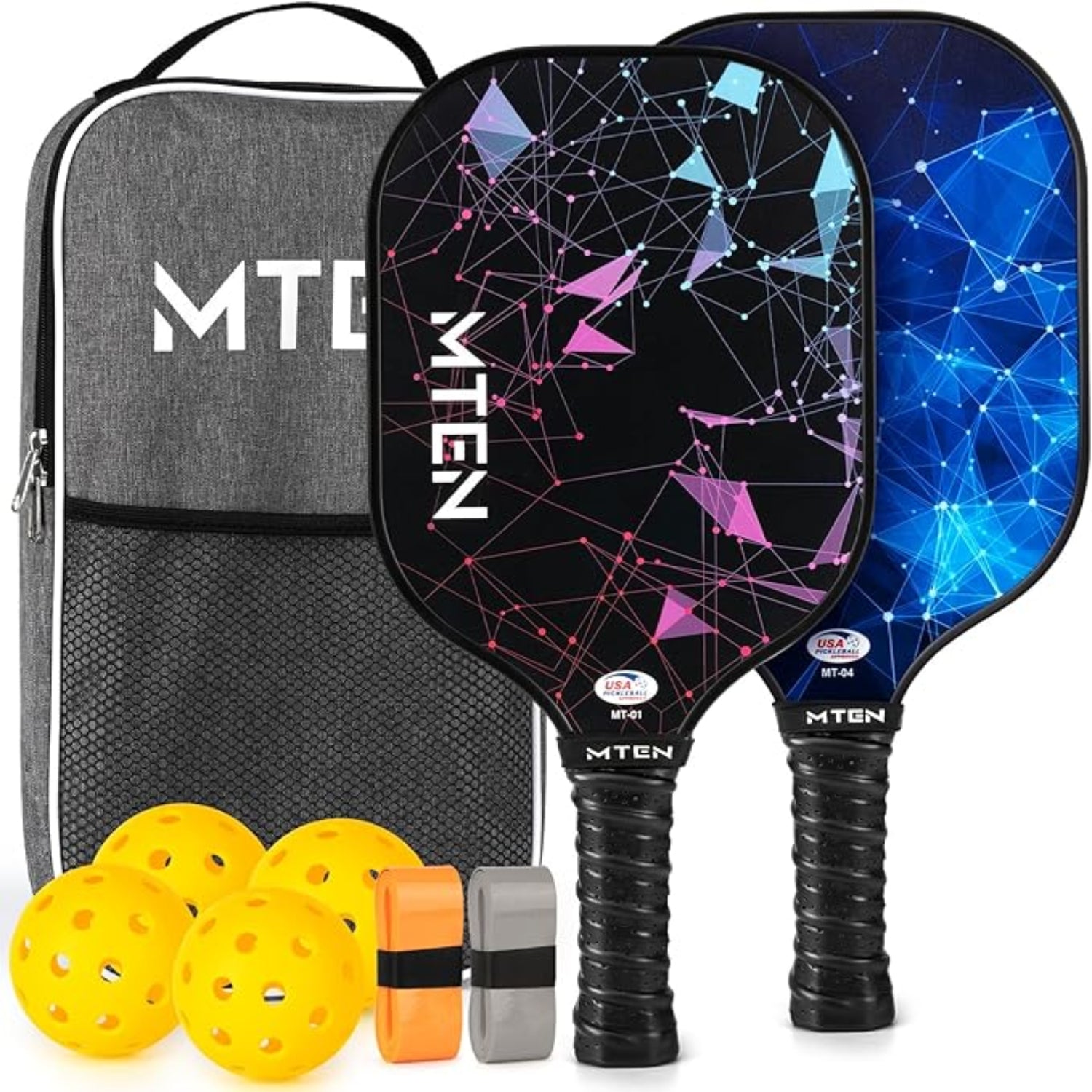 Premium Lightweight Pickleball Paddle Set with Balls