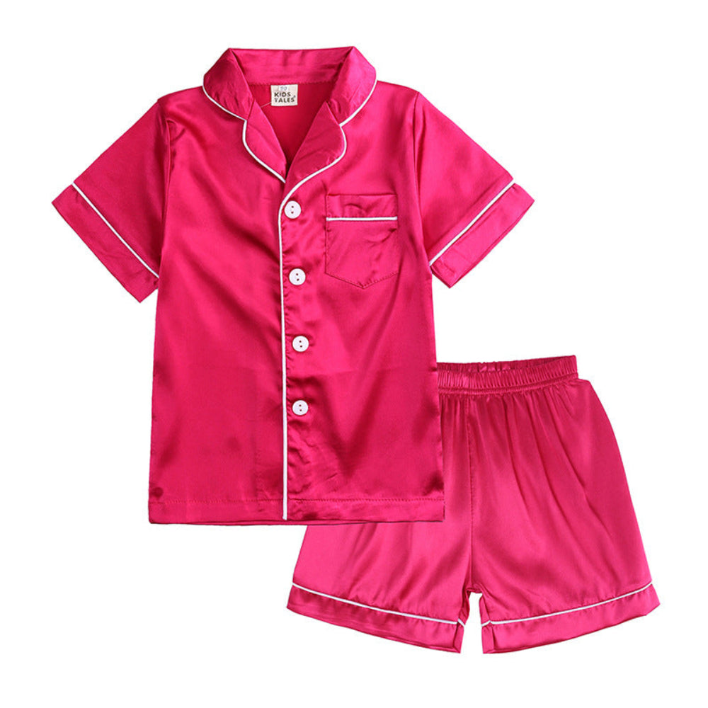 Cozy Button-Down Pajama Set for Kids with Coordinating Pieces