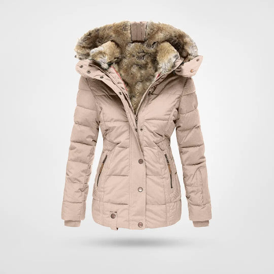 Women’s Winter Jacket | Fleece Lining & Hooded | Polyester | Warm Insulated Design