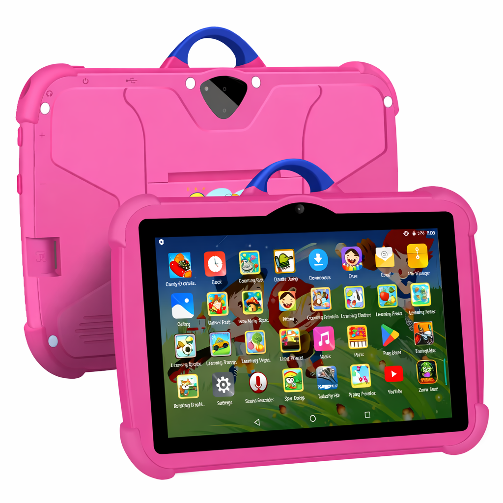 Android 13 Kids Tablet with Quad-Core, 4GB RAM, 64GB Storage & Shockproof Case