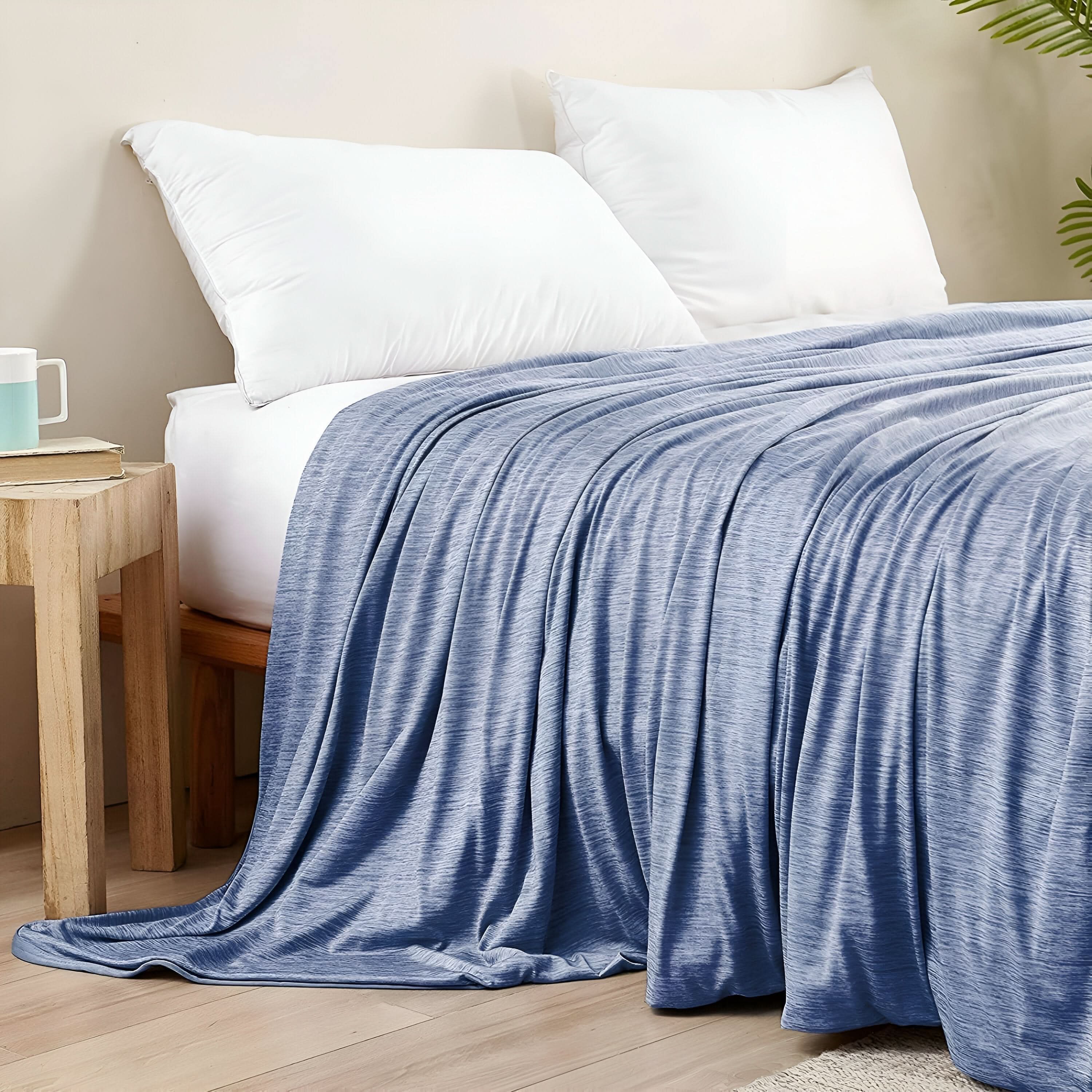 Lightweight Cotton Cooling Blanket for Bed – Breathable Comfort for Warm Sleepers