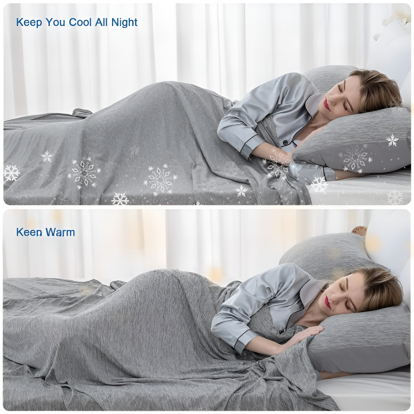 Lightweight Cotton Cooling Blanket for Bed – Breathable Comfort for Warm Sleepers