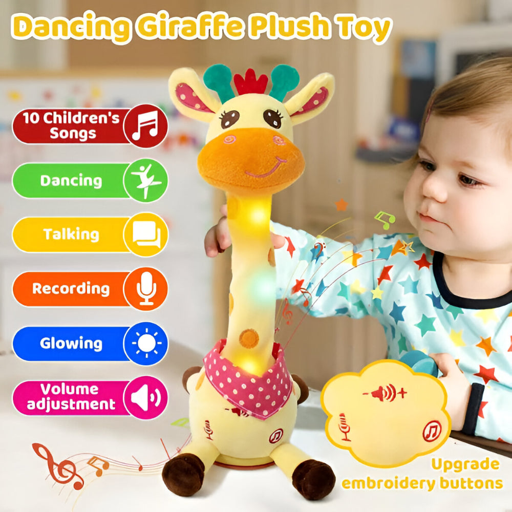 Joyful Musical Giraffe Plush Toy for Kids