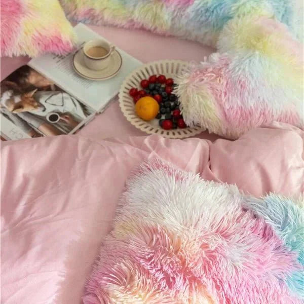 Velvet Fleece Backed Plush Duvet Cover Set for All-Season Comfort