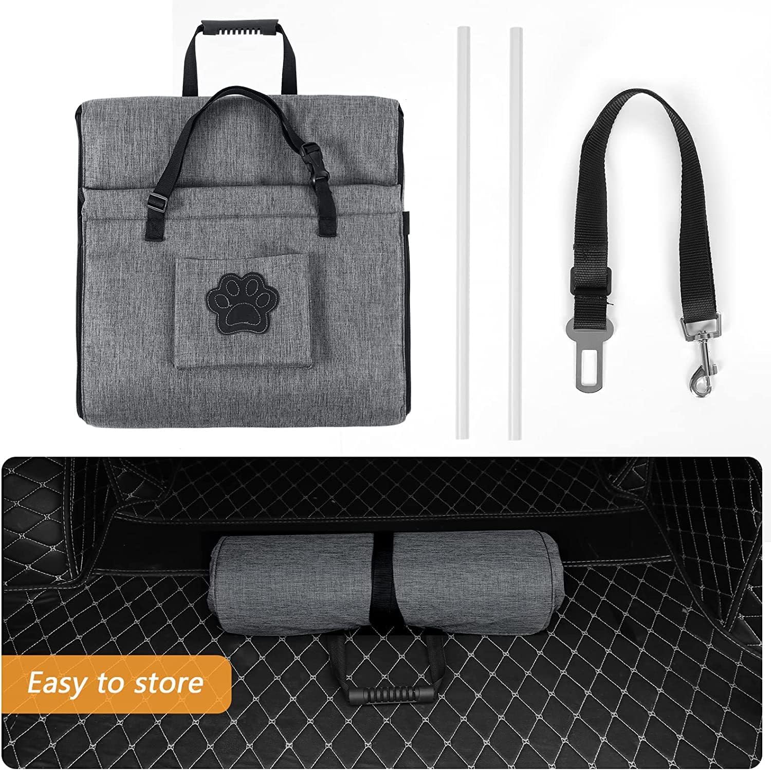 Portable Car Seat for Dogs and Cats – Waterproof and Spacious Design