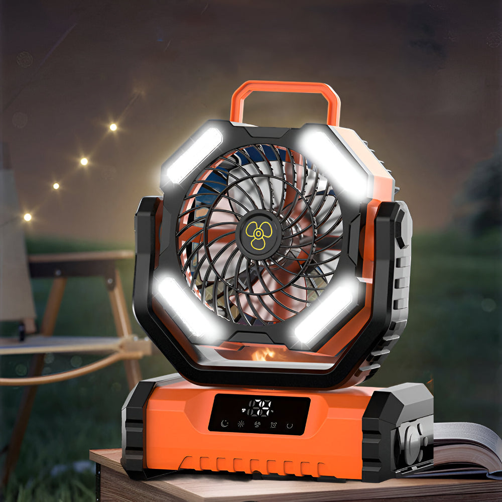 Versatile Rechargeable Fan with Oscillation & Remote Control