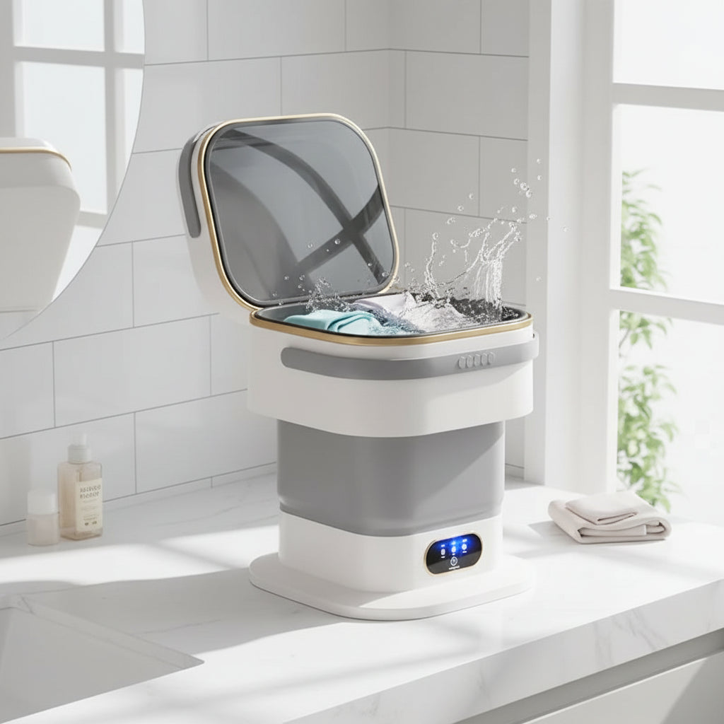 Portable Mini Washing Machine – Compact Design for Small Loads