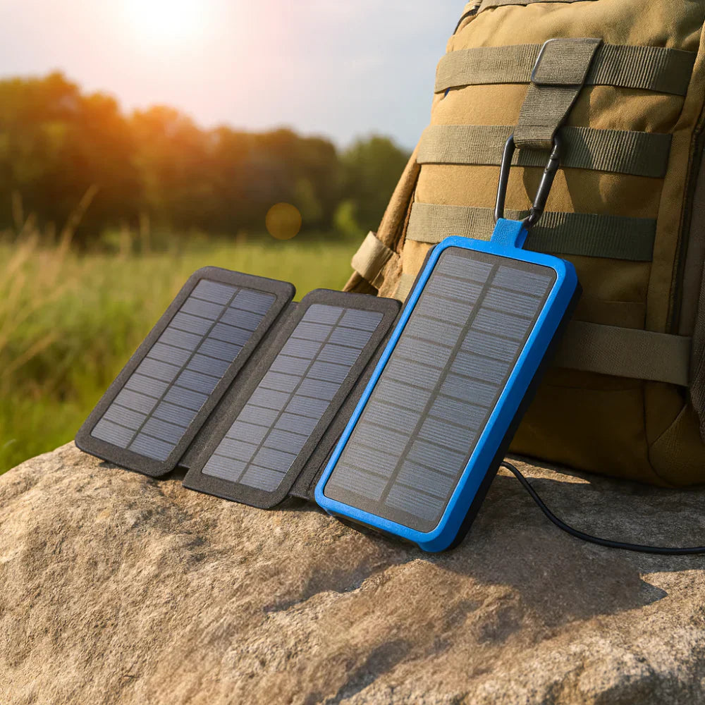 Portable Solar Charging Bank for Outdoor Adventures