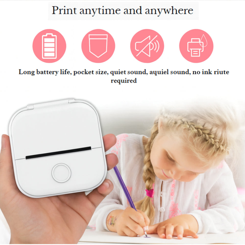 Pocket-Sized Bluetooth Printer for Images and Labels