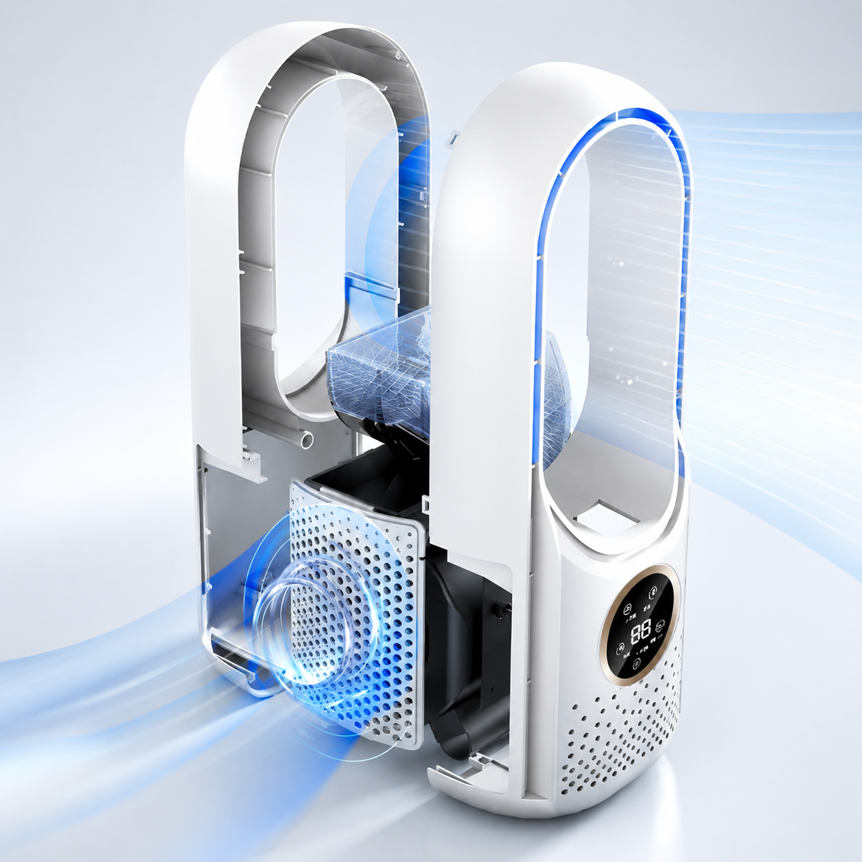 Compact Bladeless Air Conditioner – Energy-Saving Portable Cooling for Small Areas