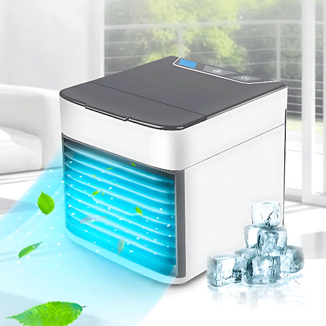 3-in-1 Lightweight Evaporative Cooler Fan with LED Light for Fresh Air