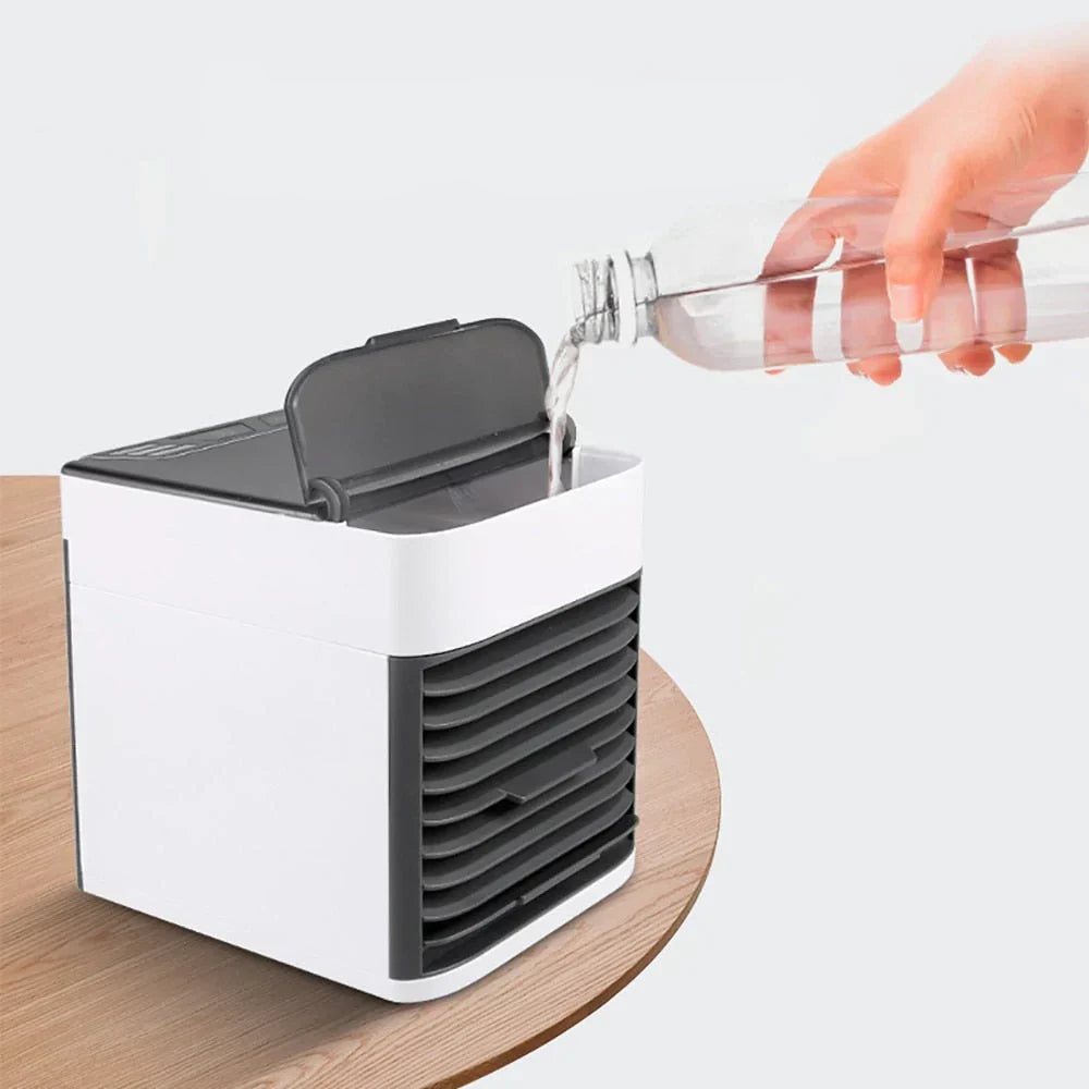 3-in-1 Lightweight Evaporative Cooler Fan with LED Light for Fresh Air