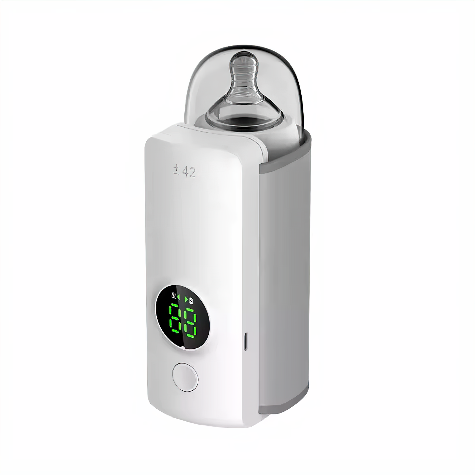 Travel-Friendly Bottle Heater with 6 Heat Levels and Digital Screen