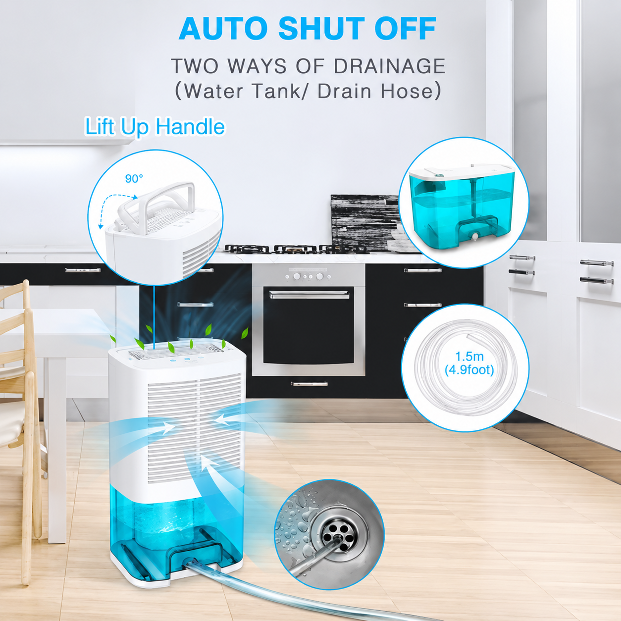 Compact Moisture Eliminator – Silent Dehumidifier for Home, RV, and Bathrooms