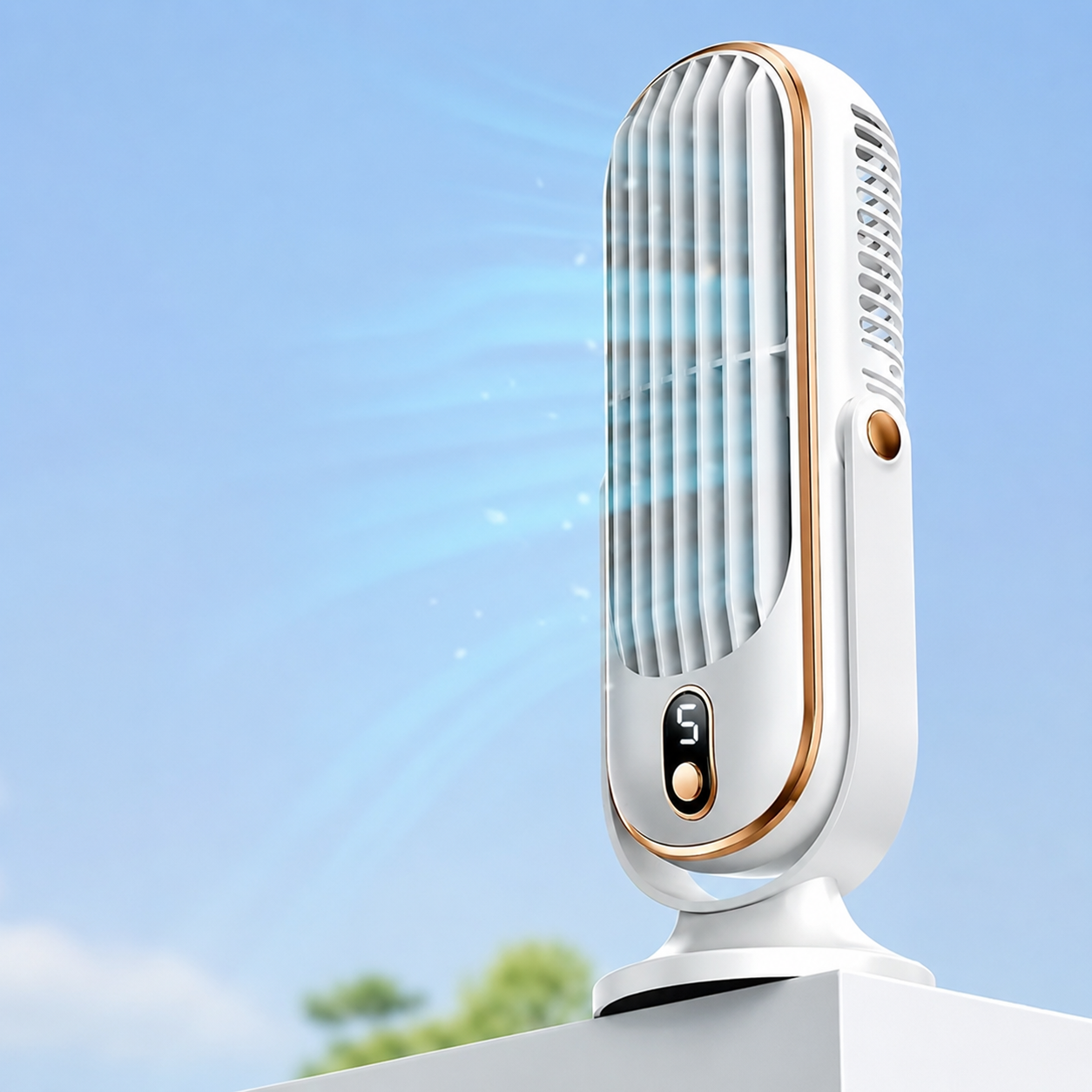 Handheld Battery-Powered Fan – USB Rechargeable Portable Personal Cooler