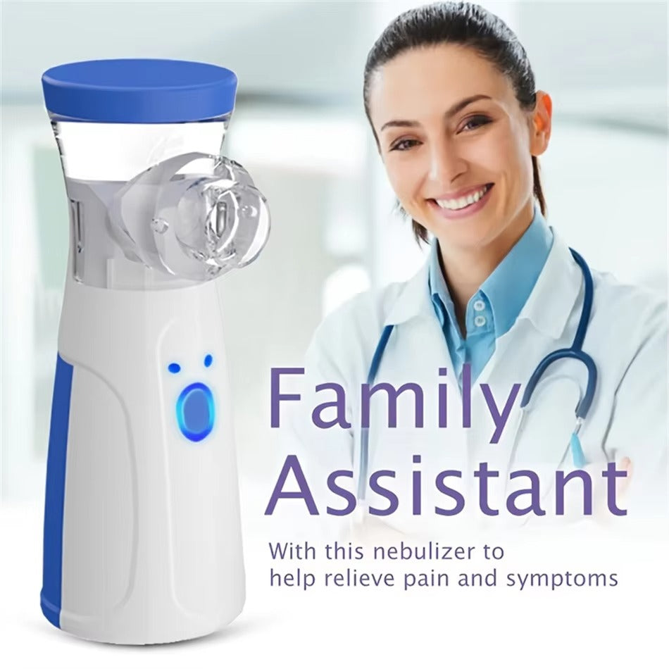 Compact Portable Nebulizer for Quiet Inhalation Relief on the Go