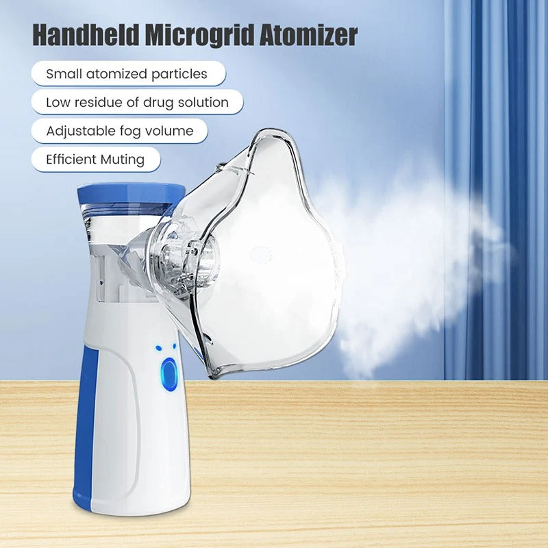Compact Portable Nebulizer for Quiet Inhalation Relief on the Go