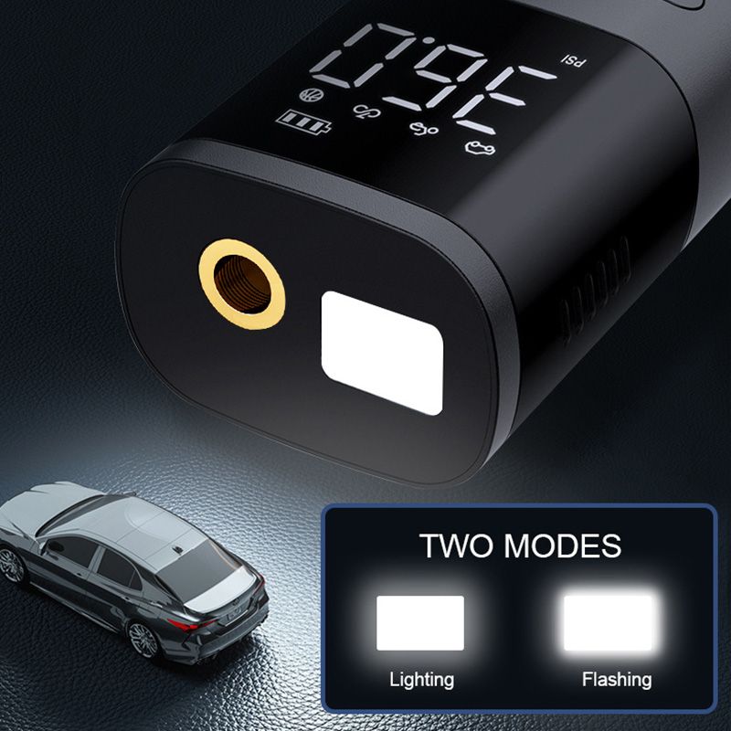 Wireless Portable Tire Inflator for Cars – USB Rechargeable Air Compressor