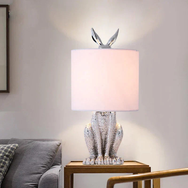 Whimsical Rabbit Mask Lamp - Artistic Ambient Lighting