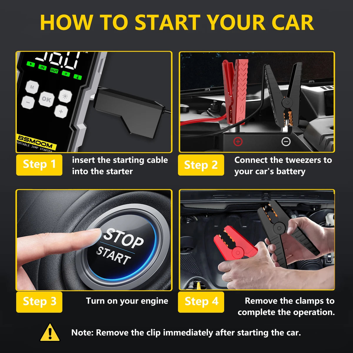 7000A Portable Jump Starter with 150 PSI Air Pump & 30000mAh Power Bank for 12V Cars