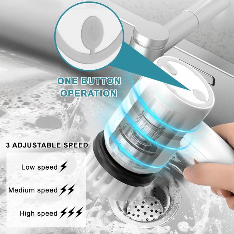 SqueakyClean Electric Brush with Interchangeable Heads