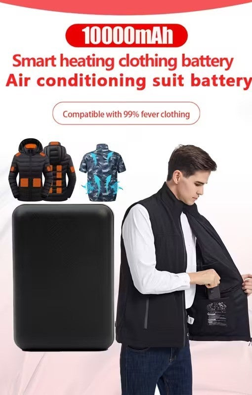 10000mAh Power Bank with USB Output - Compatible with Jack