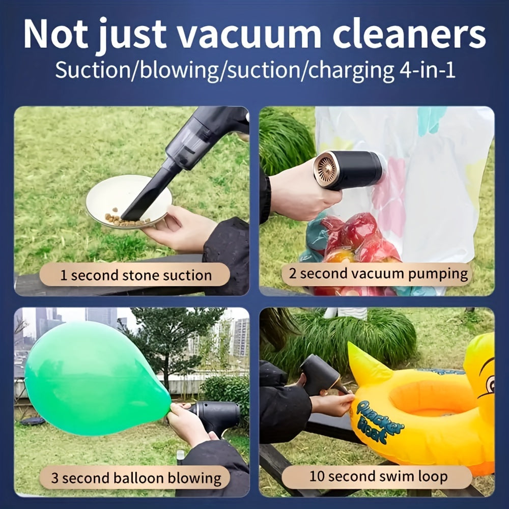 Compact Handheld Car Vacuum Cleaner - Cordless with 5000 PA Suction