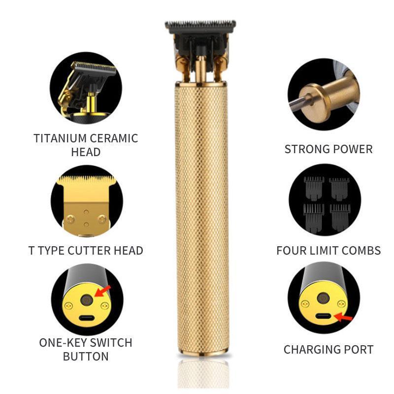 Cordless Hair Clipper and Trimmer for Men with T-Blade for Grooming