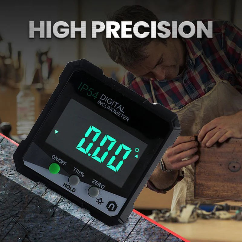 Laser Leveling Tool with Magnetic Base and LCD Screen for Easy Angle Measurement