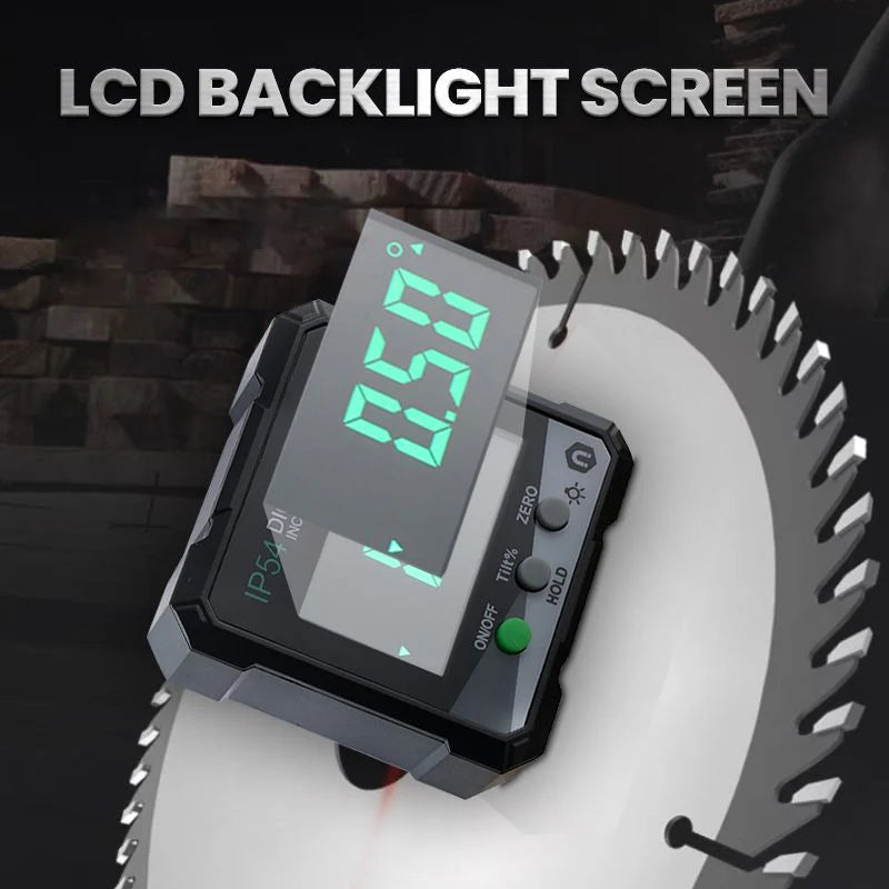 Laser Leveling Tool with Magnetic Base and LCD Screen for Easy Angle Measurement