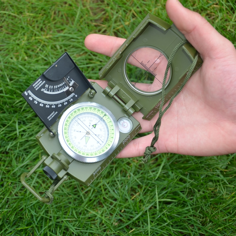 Multi-Functional Compass with Adjustable Lens – Waterproof for Outdoor Use
