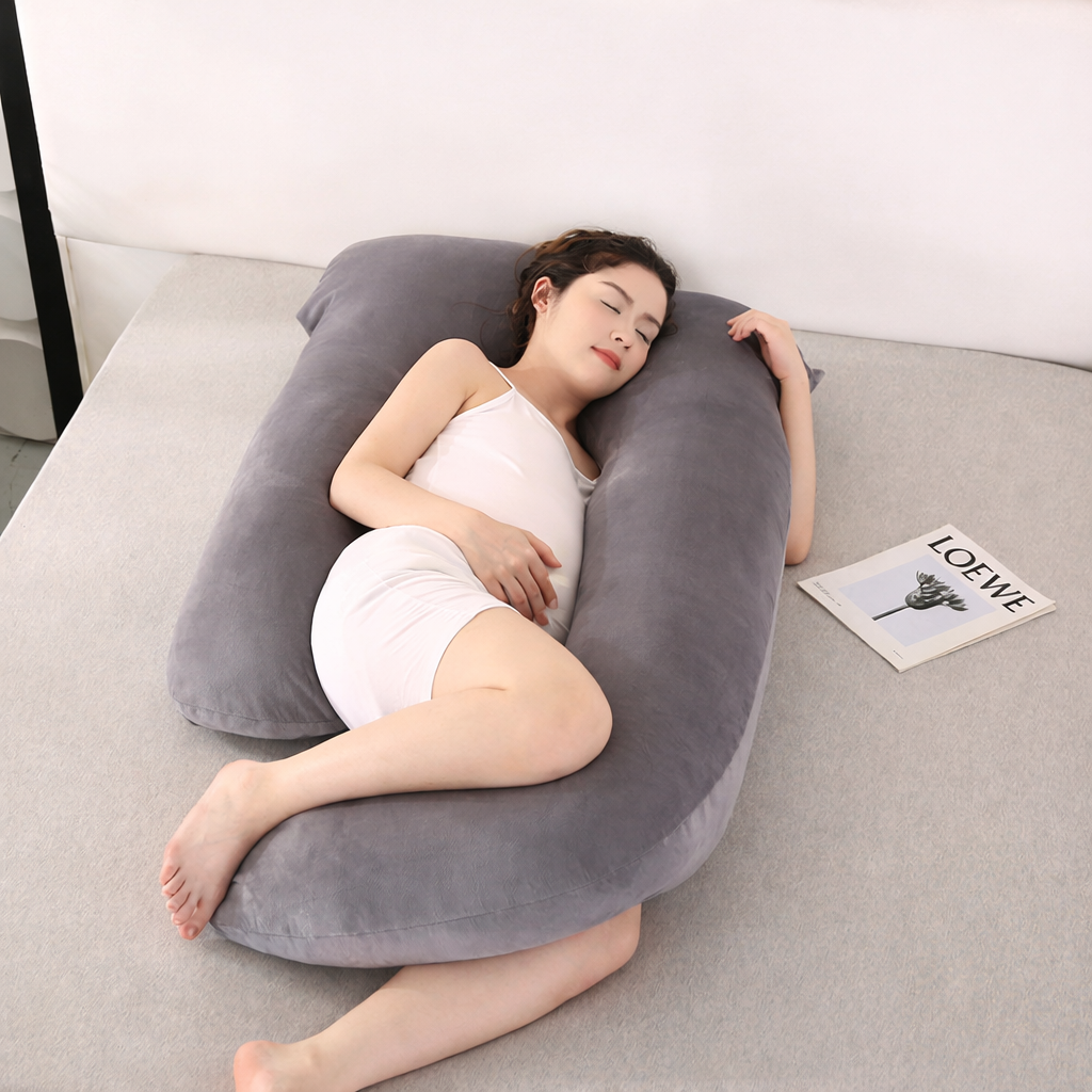 Comfort U-Shaped Maternity Pillow for Side Sleepers