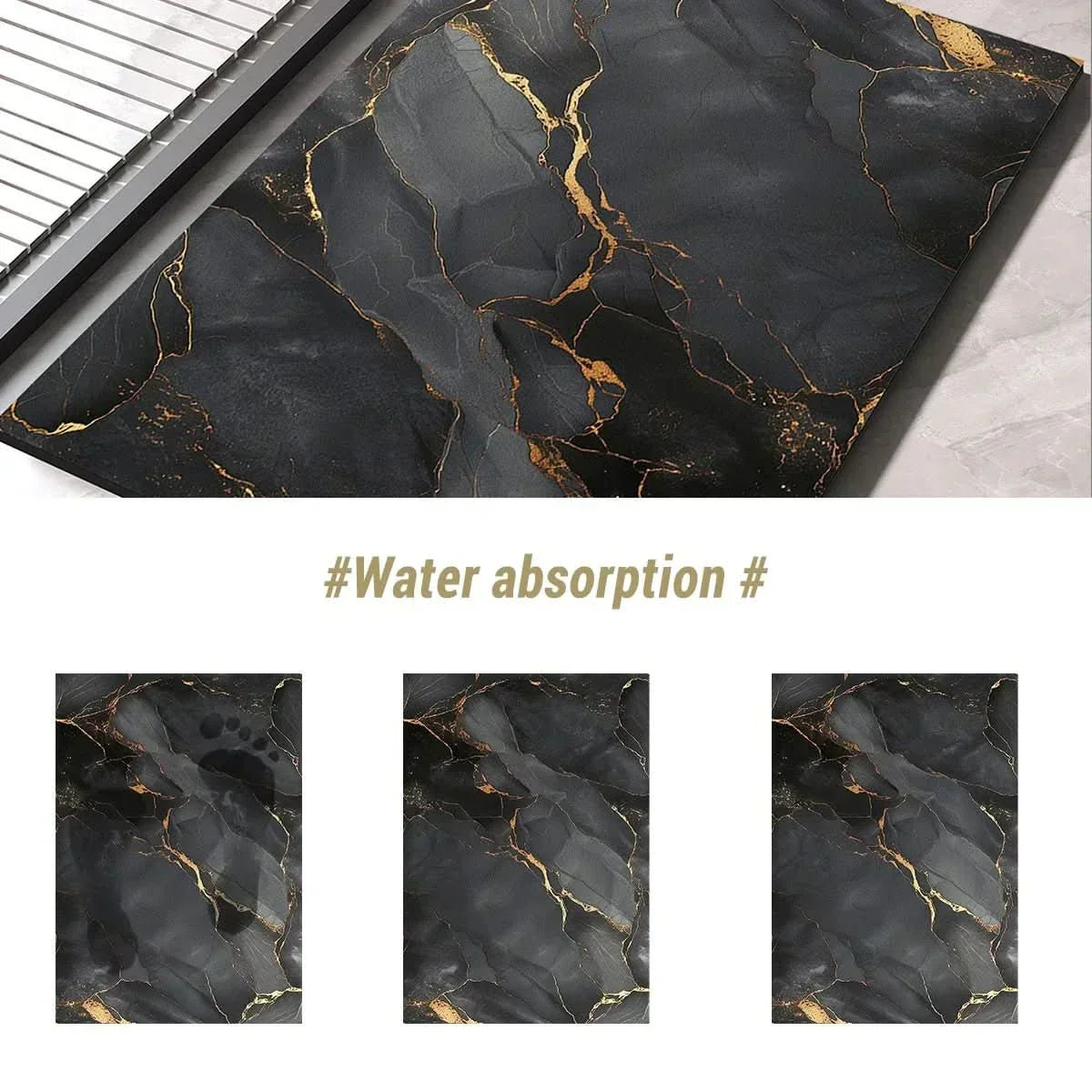 EcoDry Diatomite Bath Mat - Quick-Dry & Slip-Resistant