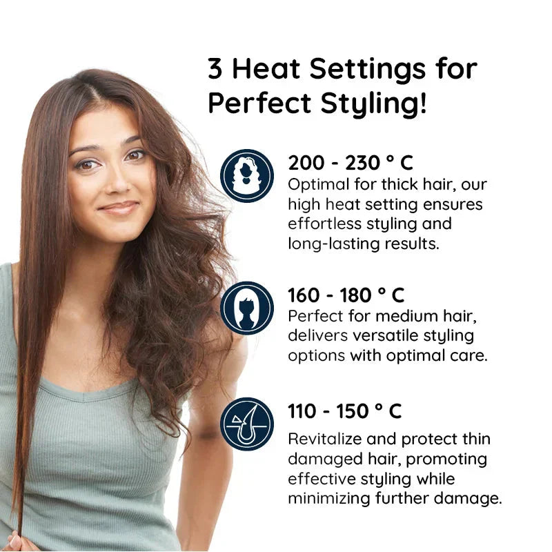 2-in-1 Rotating Hair Brush and Styling Iron for Professionals