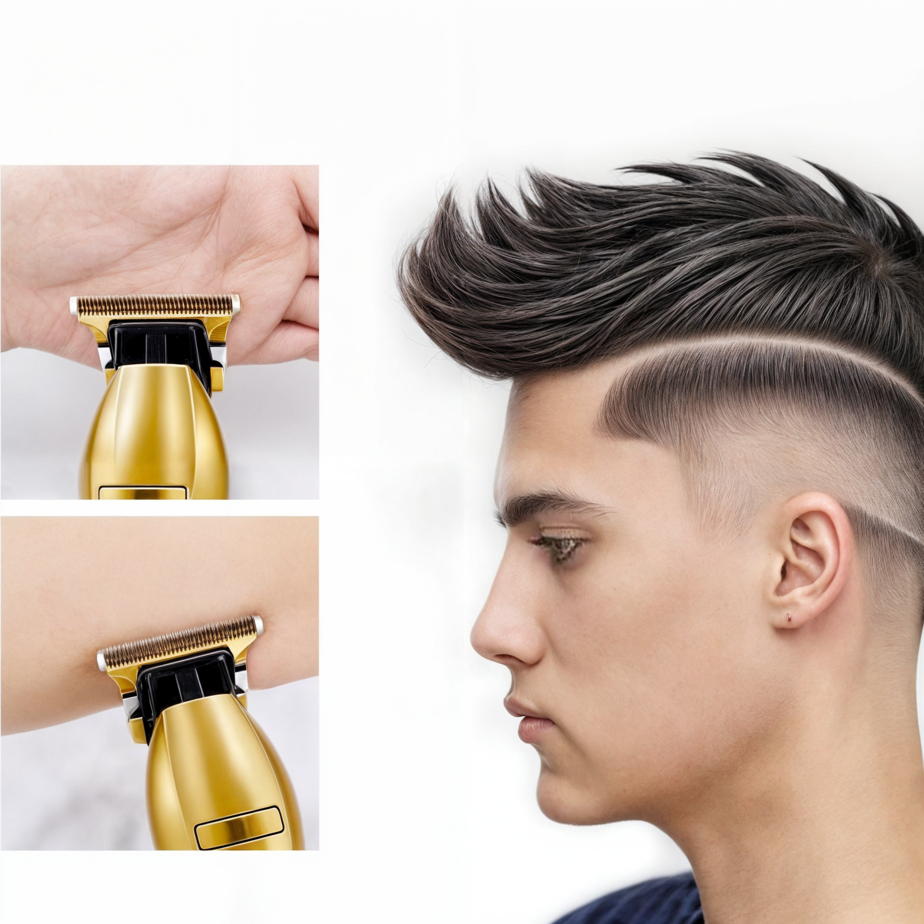 Ergonomic Hair Trimmer for Men | Adjustable Professional Clipper for All Hair Types