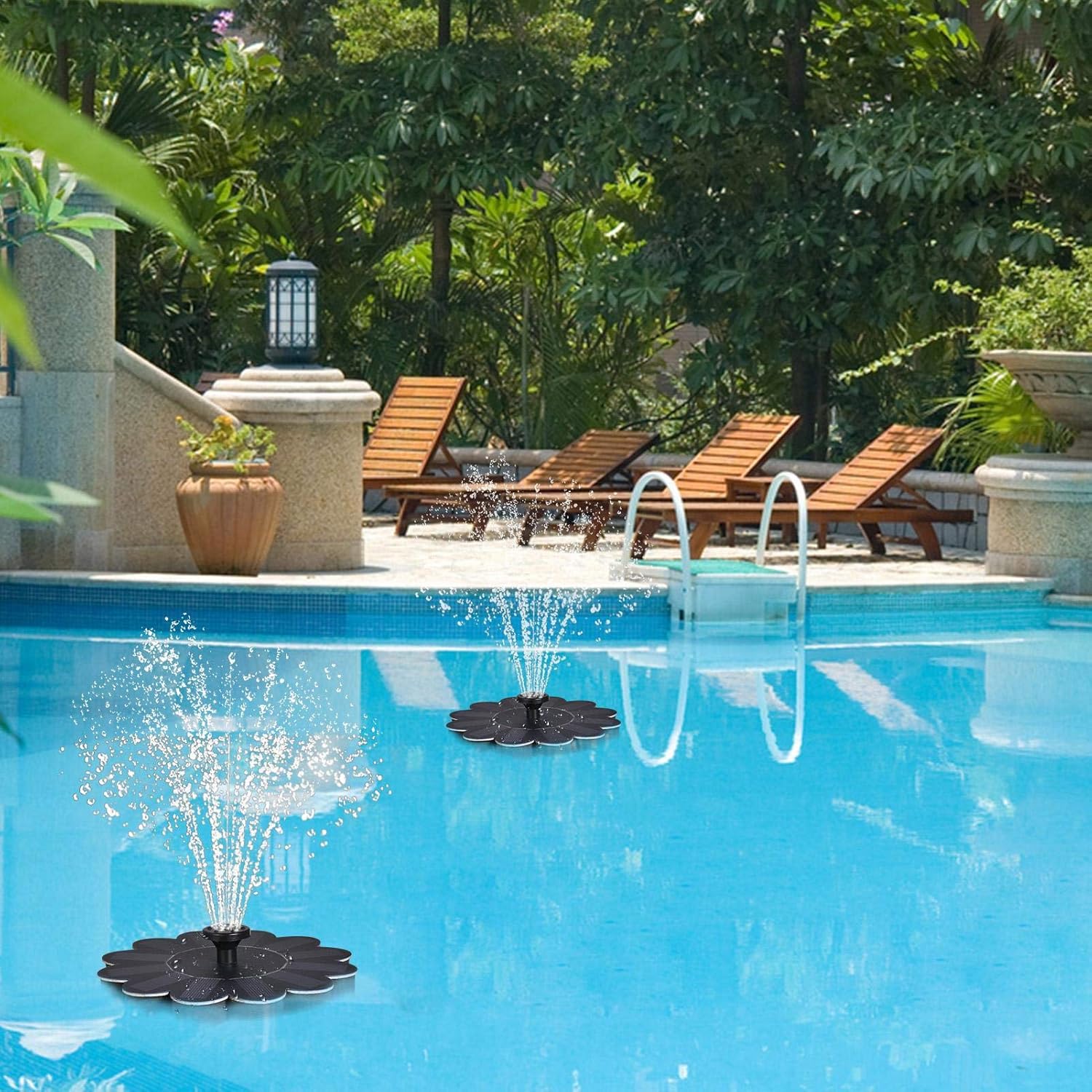 Water Fountain in Flower Design for Pools and Ponds