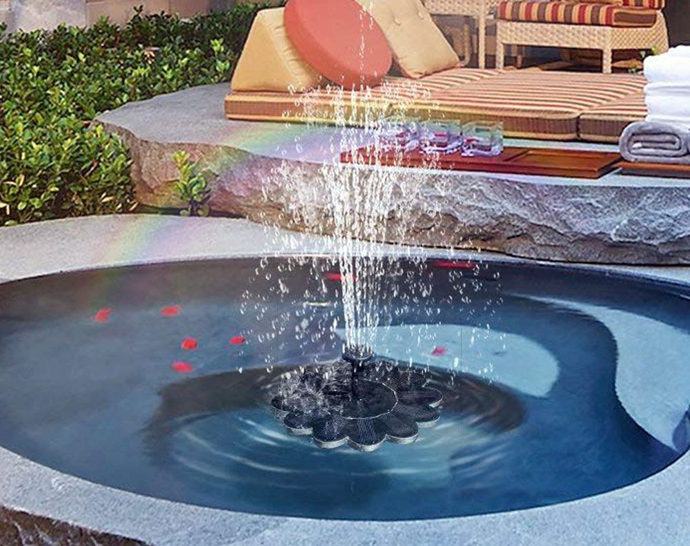 Water Fountain in Flower Design for Pools and Ponds