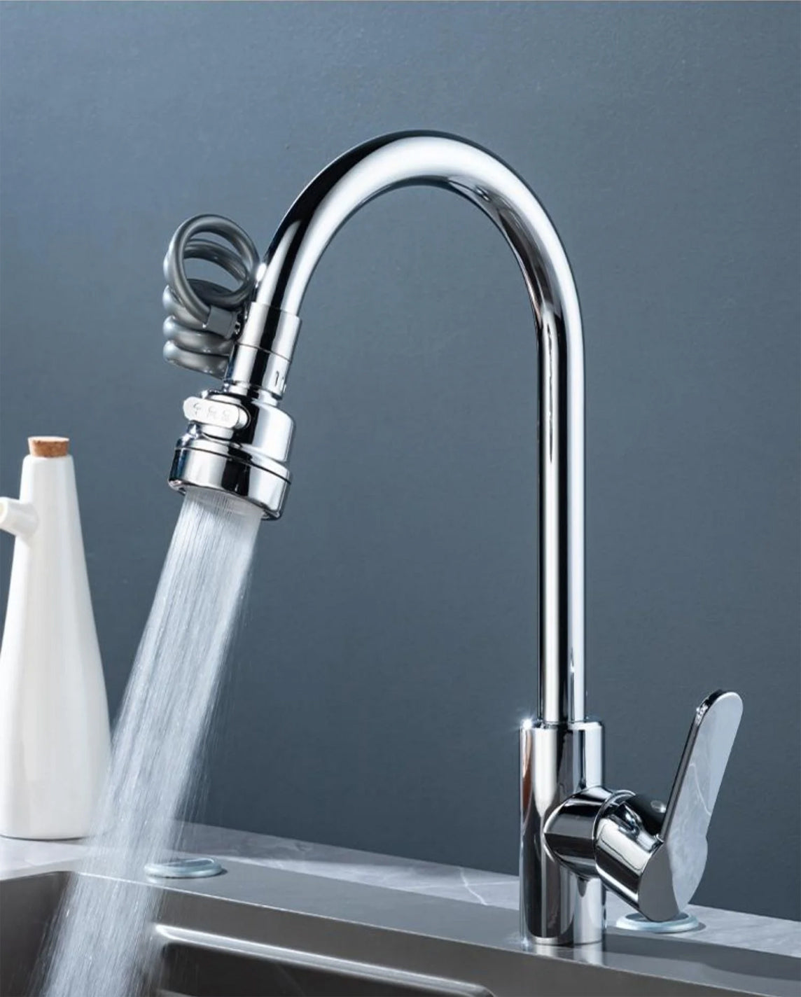 Versatile Water Flow Enhancer for Kitchen Sinks