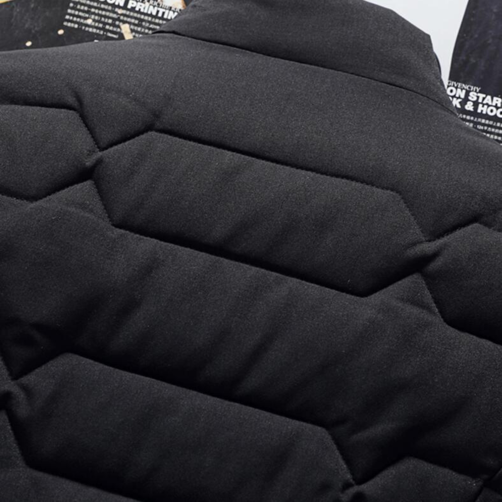 Men's Insulated Jacket with Secure Zipper Pockets for Daily Use